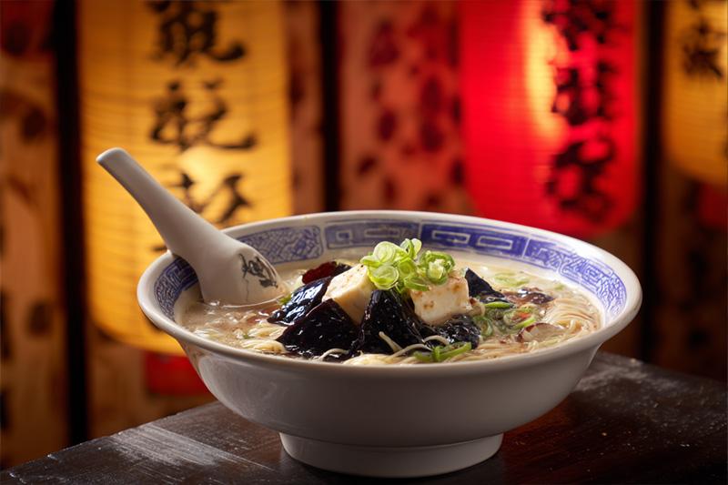 Silken Tofu Century Egg Ramen