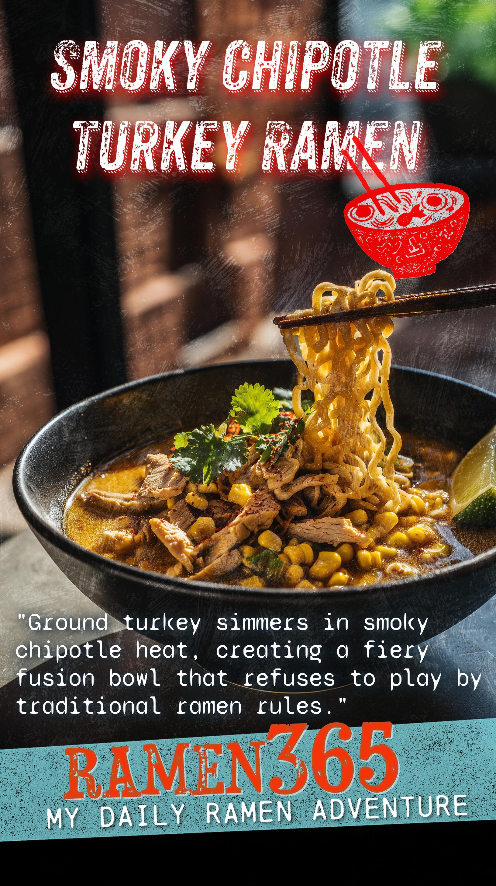 Smoky Chipotle Turkey Ramen