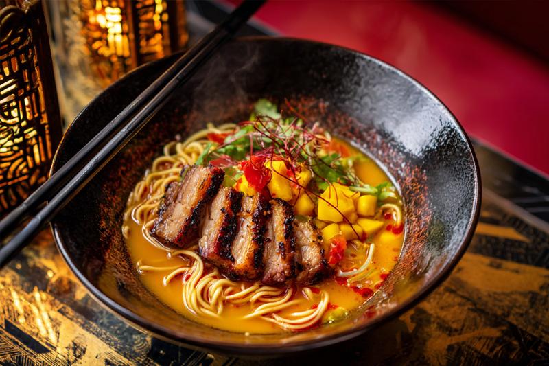 Spicy Mango Pork Belly Ramen
