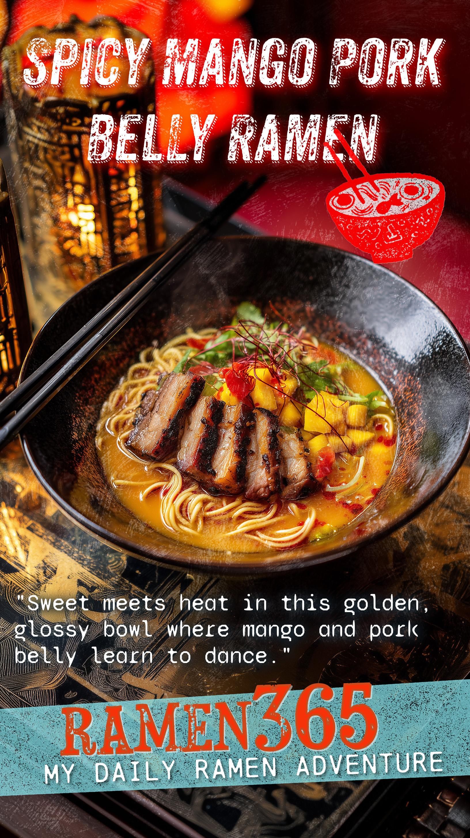 Spicy Mango Pork Belly Ramen