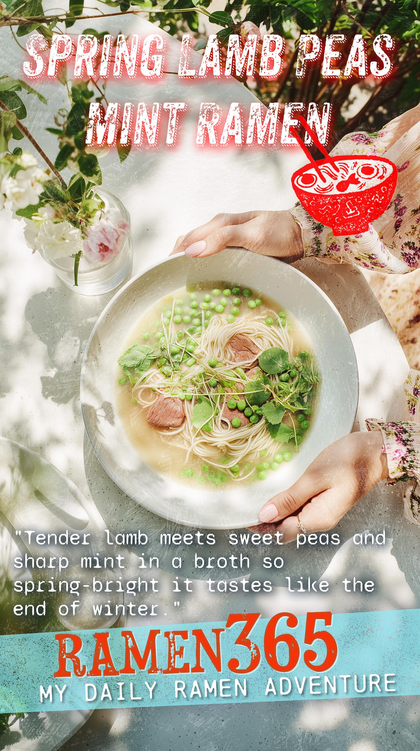 Spring Lamb Peas Mint Ramen