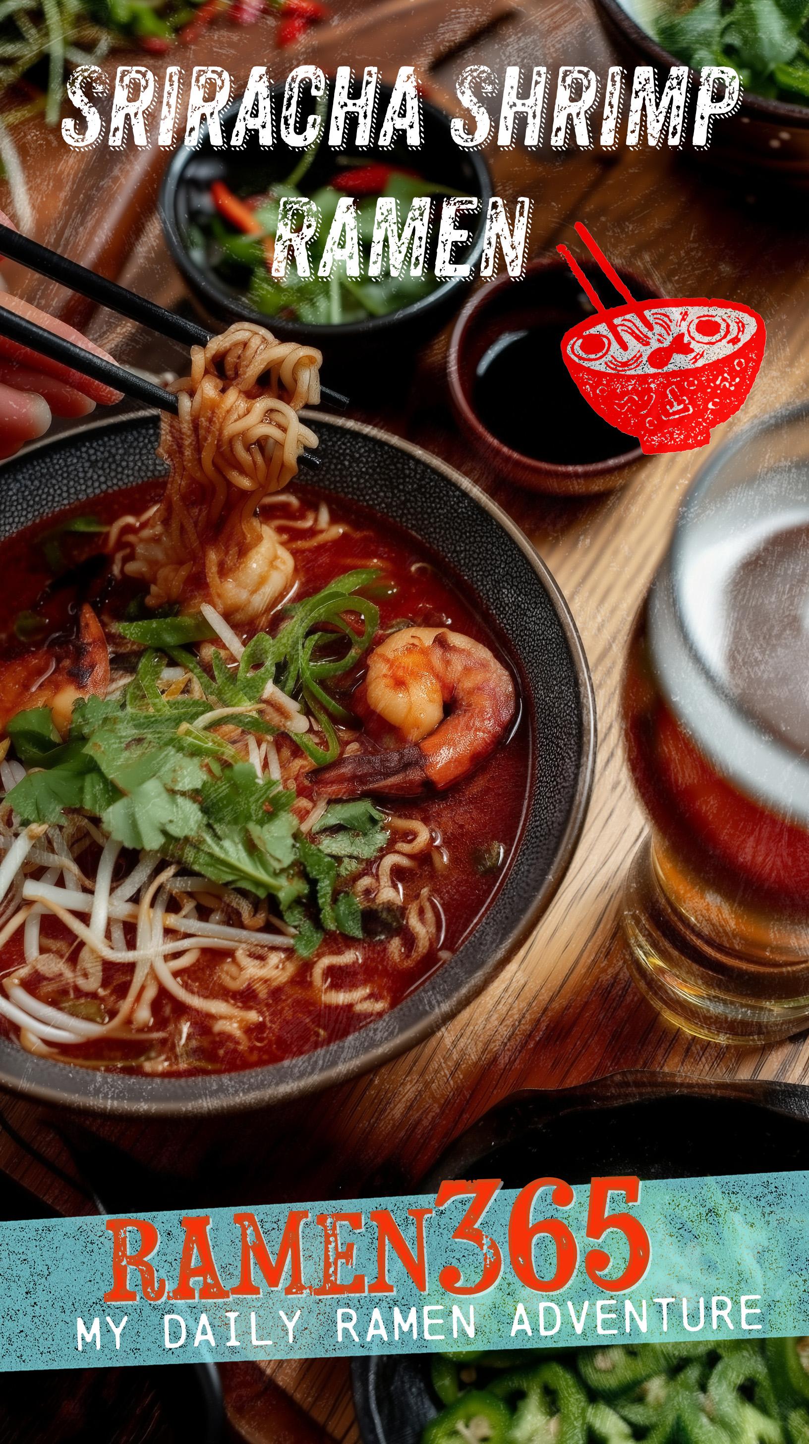 Sriracha Shrimp Ramen