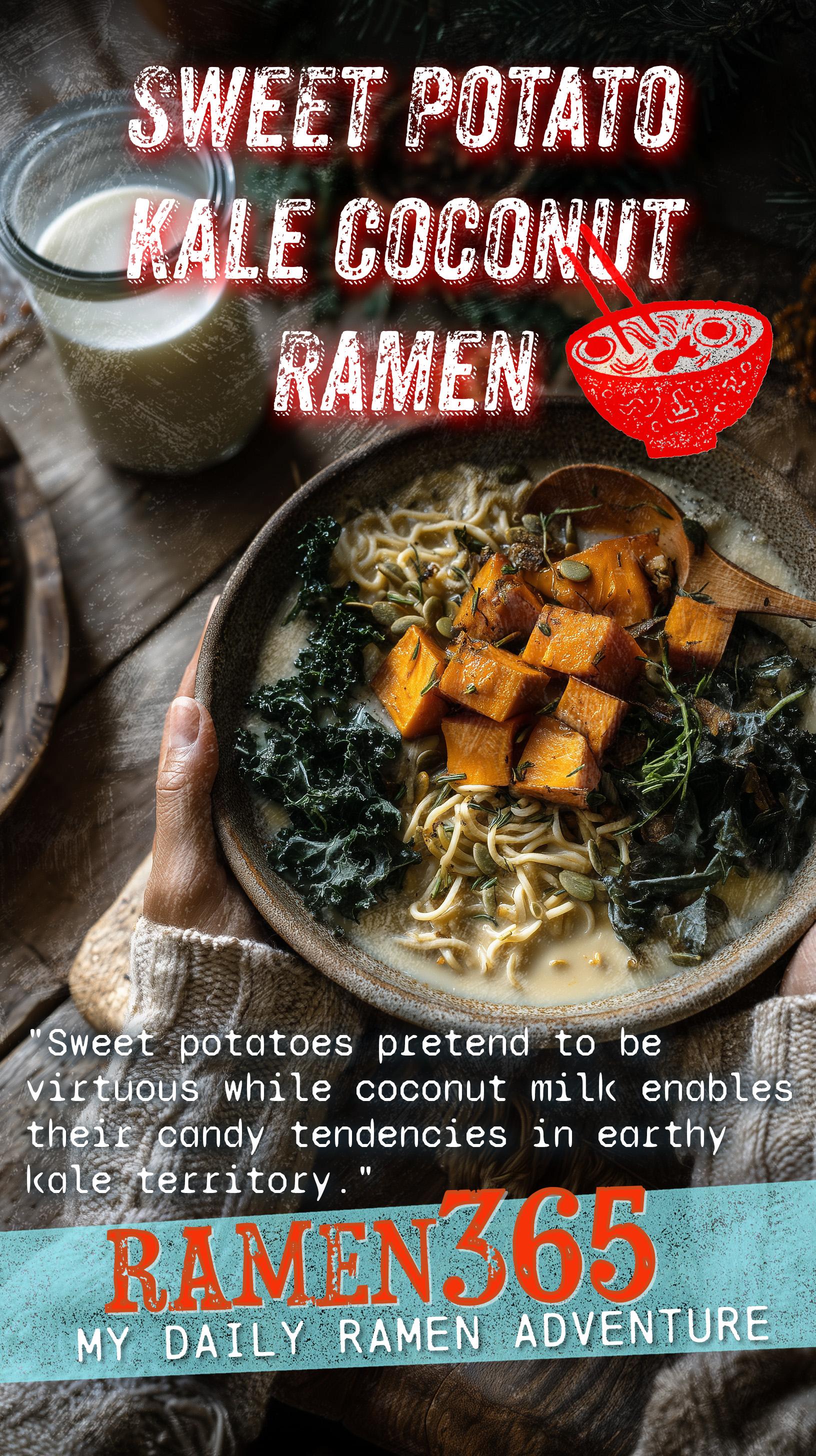 Sweet Potato Kale Coconut Ramen