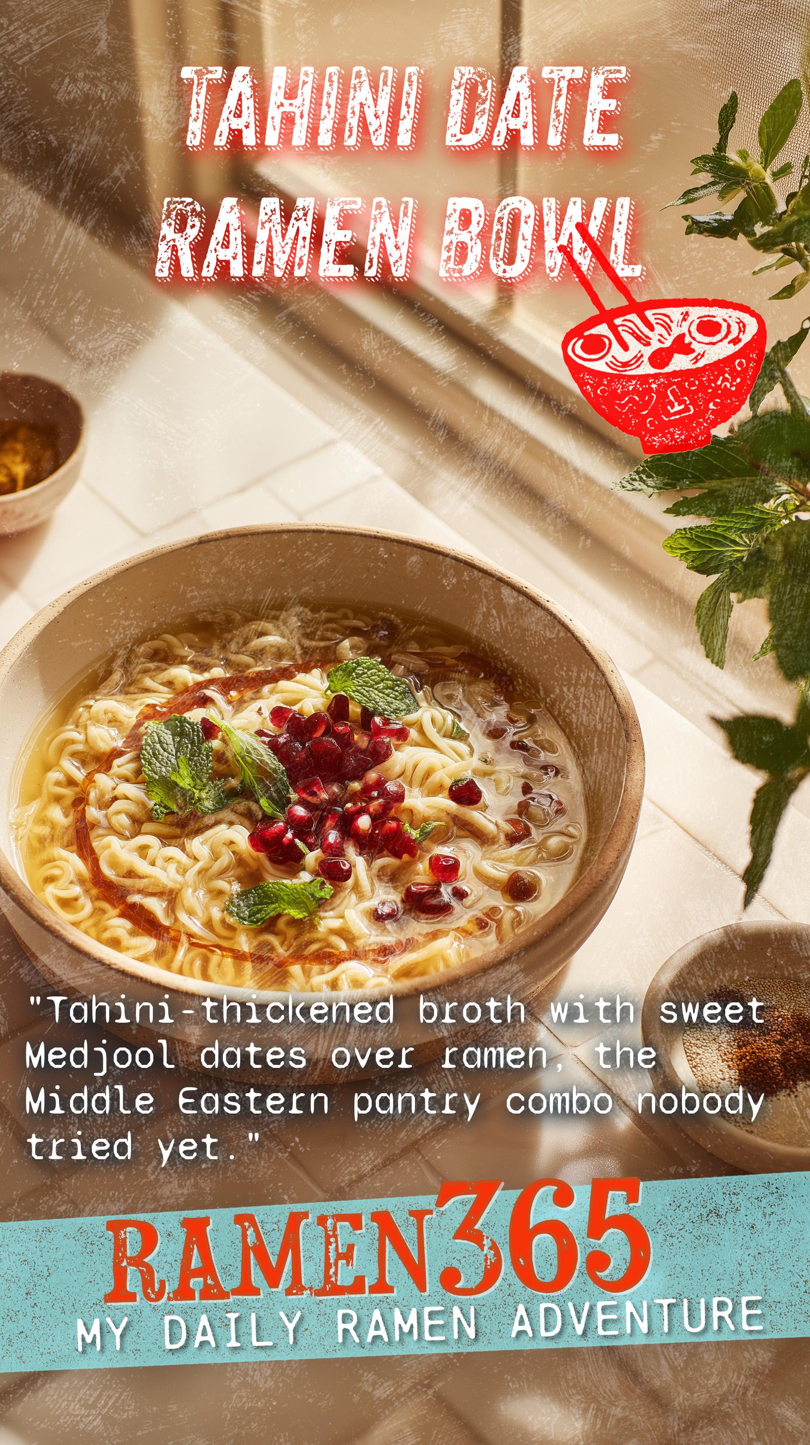 Tahini Date Ramen Bowl