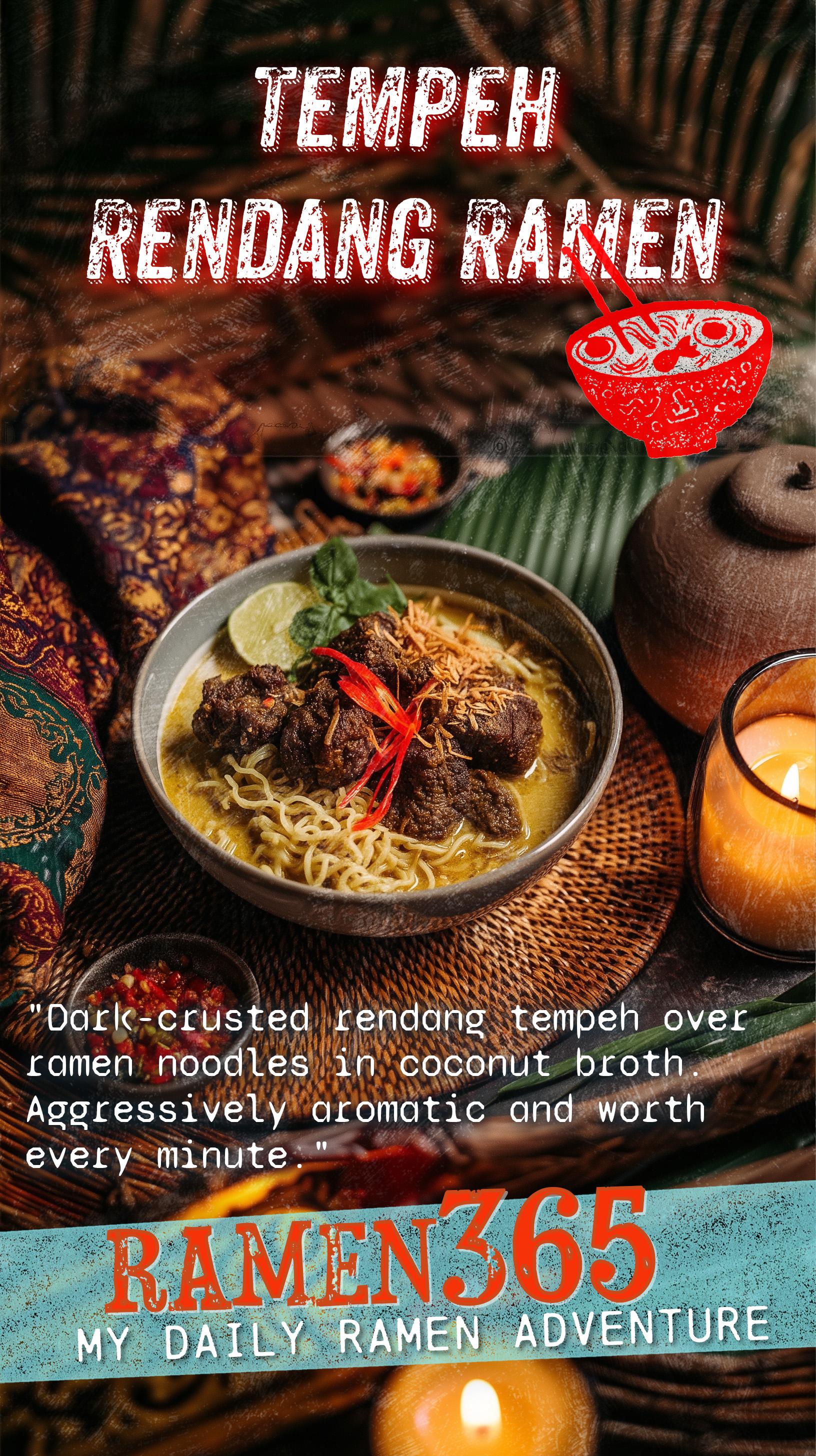 Tempeh Rendang Ramen