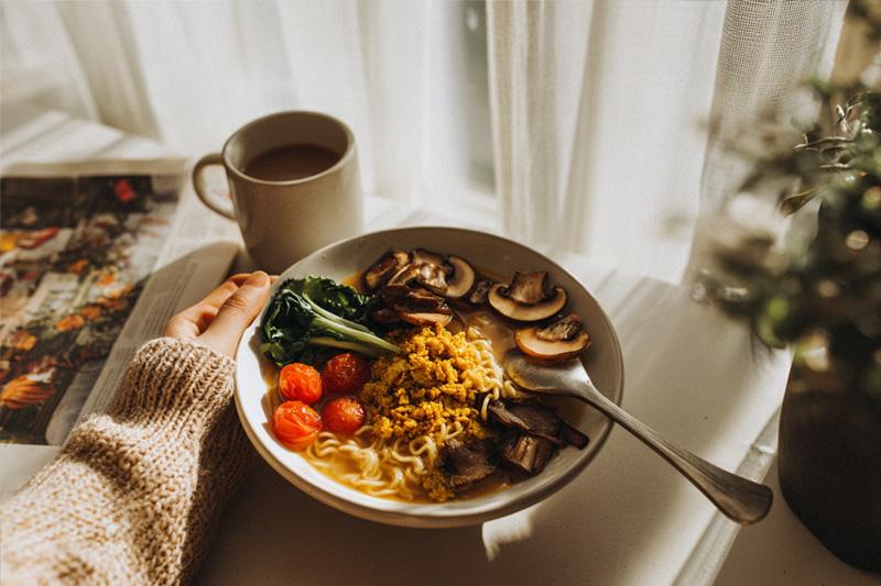 Tempeh Scramble Breakfast Ramen