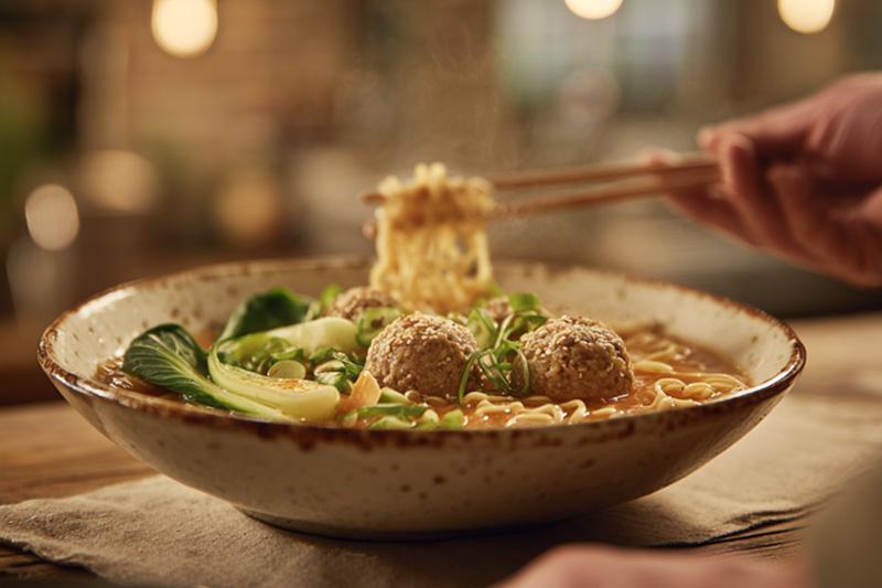 Turkey Meatball Ramen