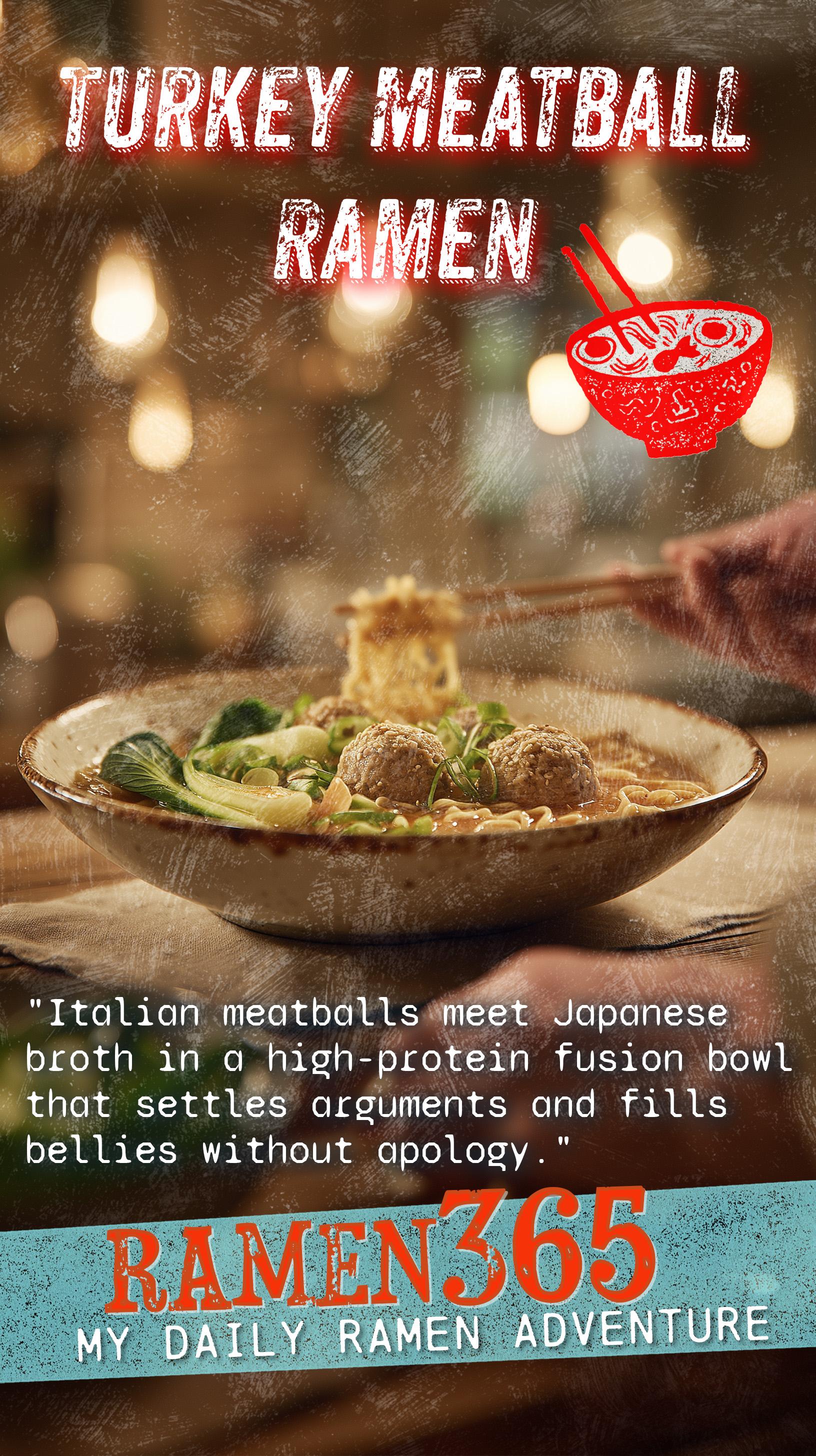 Turkey Meatball Ramen