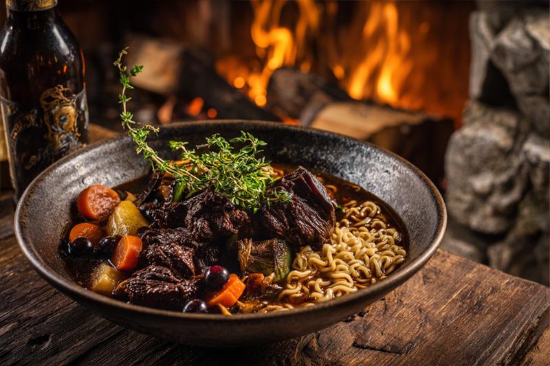 Venison Juniper Berry Ramen
