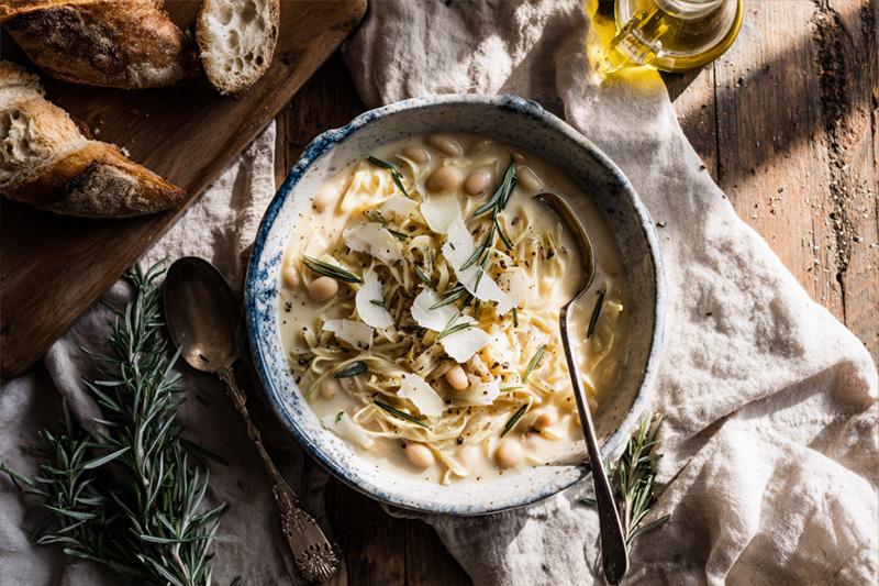 White Bean Rosemary Ramen