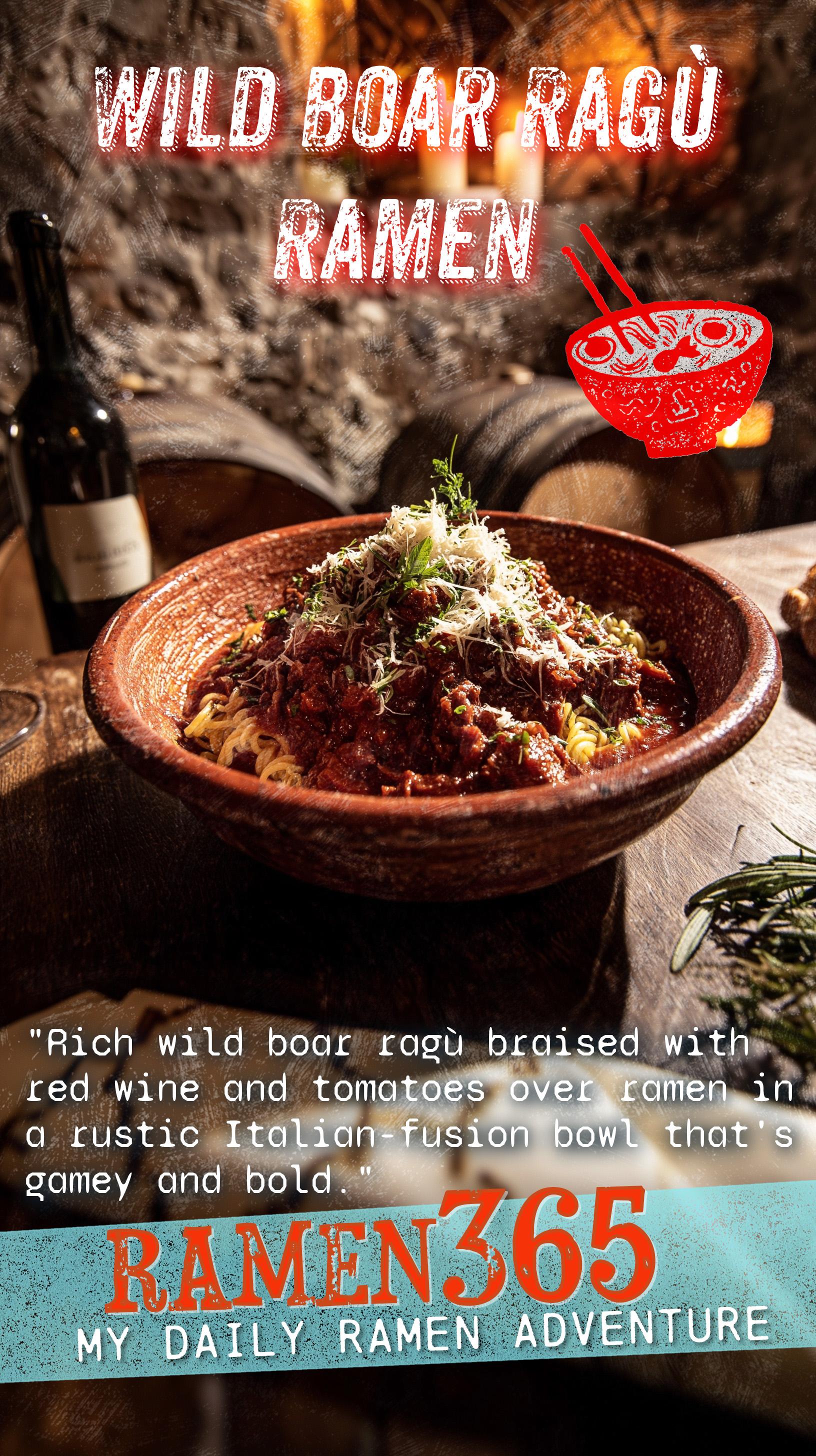 Wild Boar Ragù Ramen