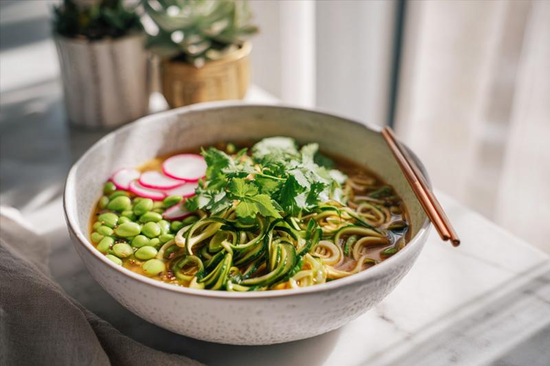 Zucchini Noodle Vegan Ramen