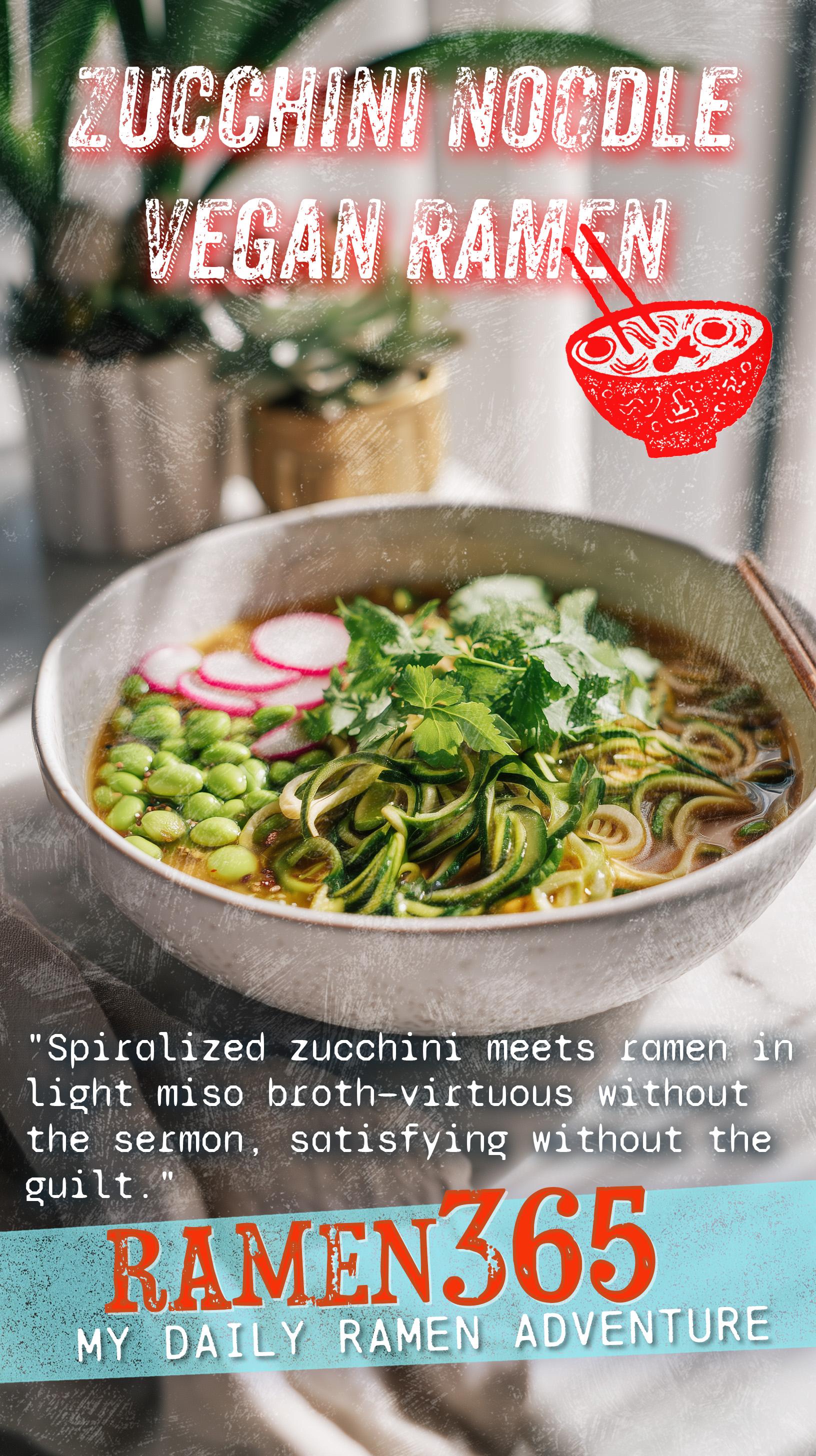 Zucchini Noodle Vegan Ramen