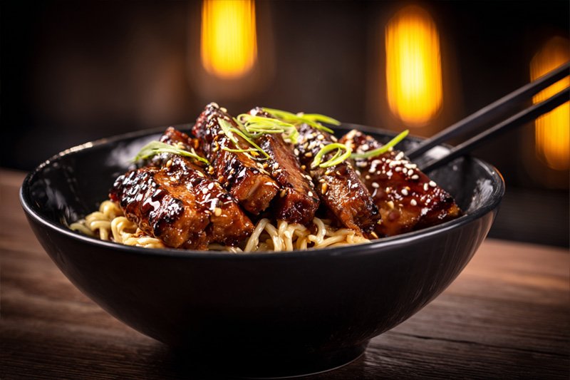 Honey Garlic Pork Ramen - Today's Ramen