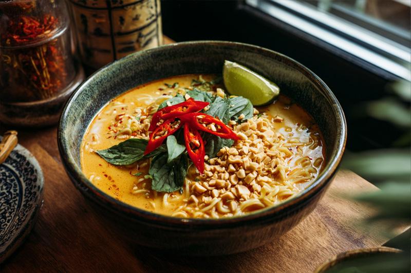 Almond Butter Curry Ramen