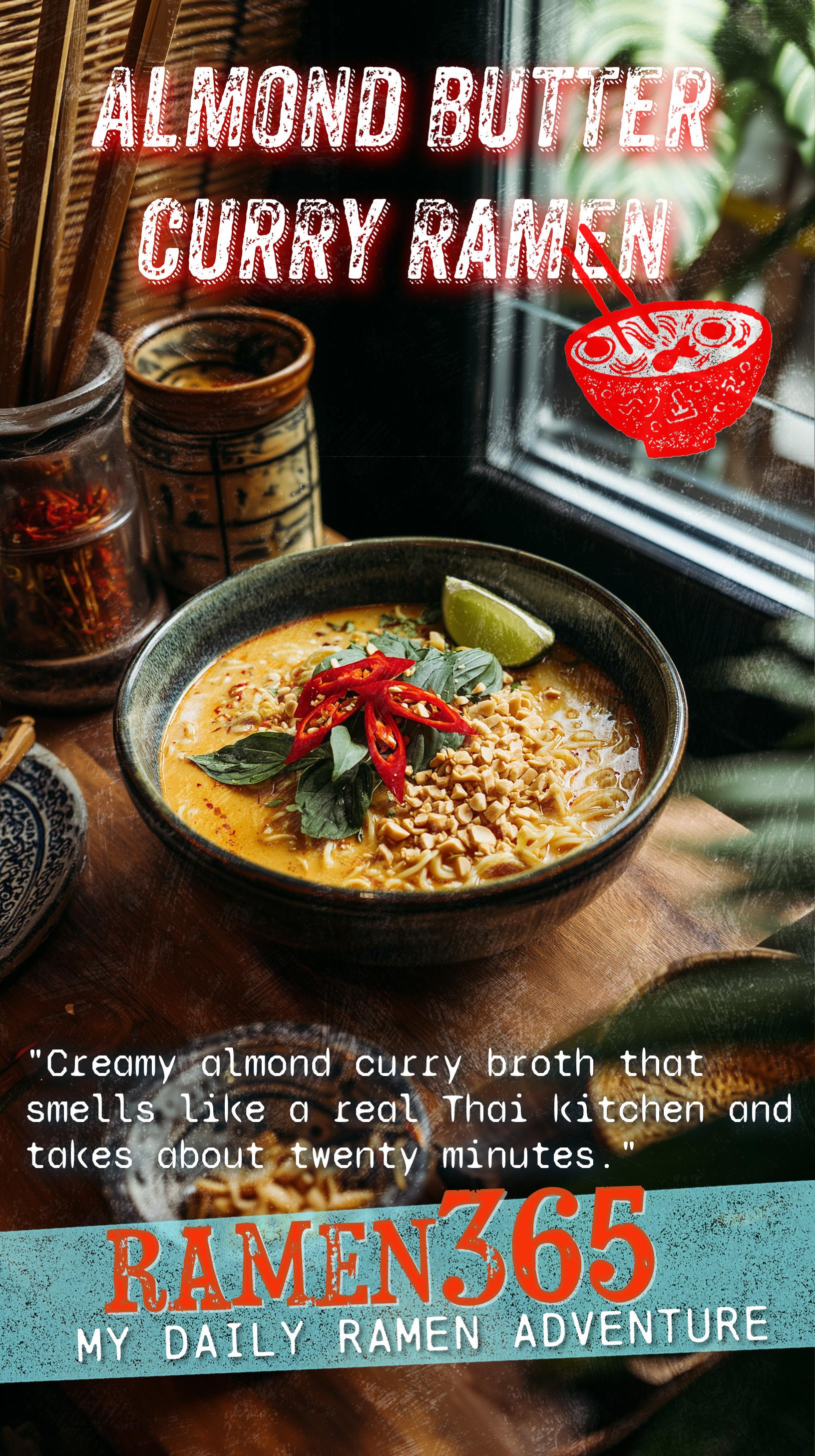 Almond Butter Curry Ramen
