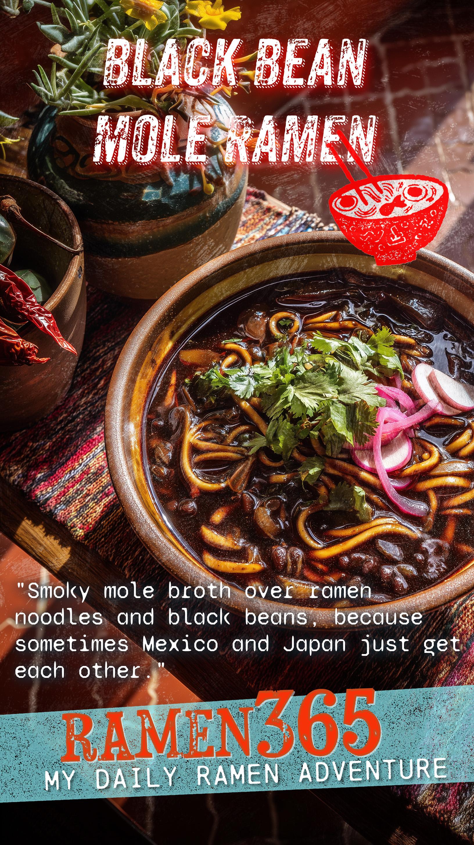 Black Bean Mole Ramen