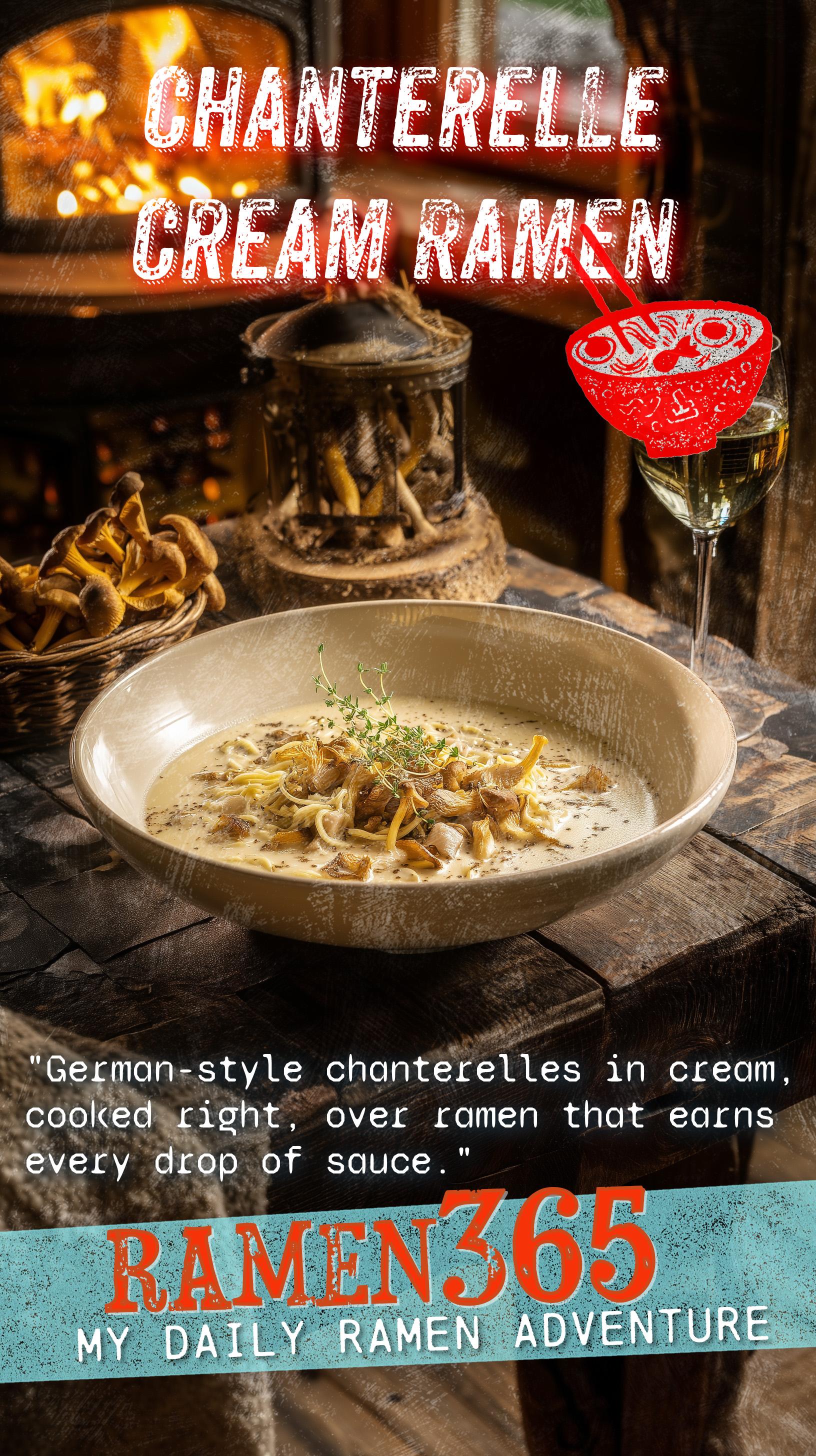 Chanterelle Cream Ramen