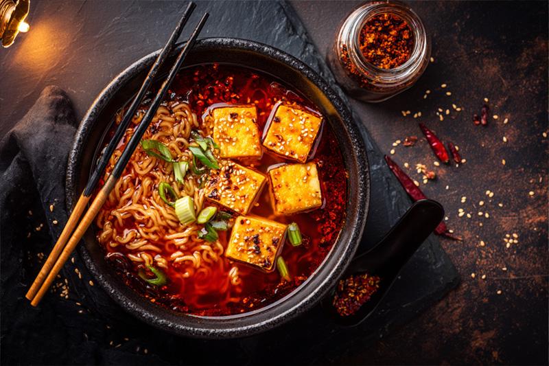 Chili Crisp Tofu Ramen