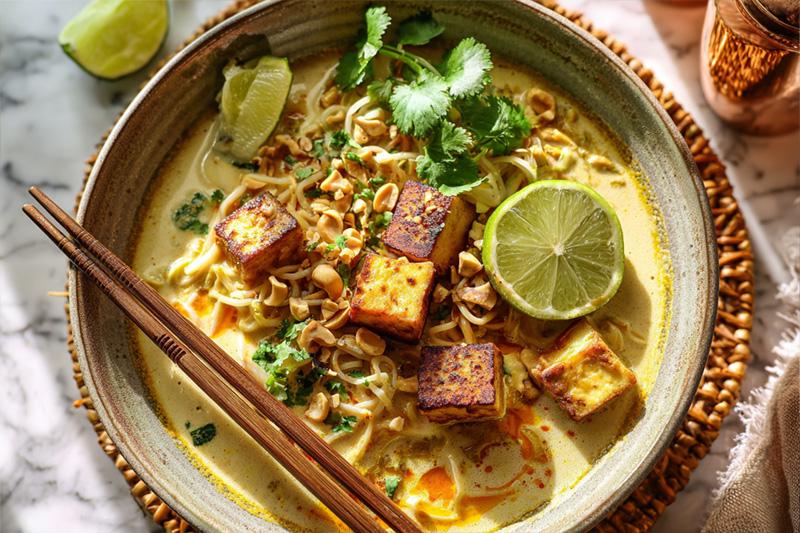 Coconut-Cashew Paneer Ramen