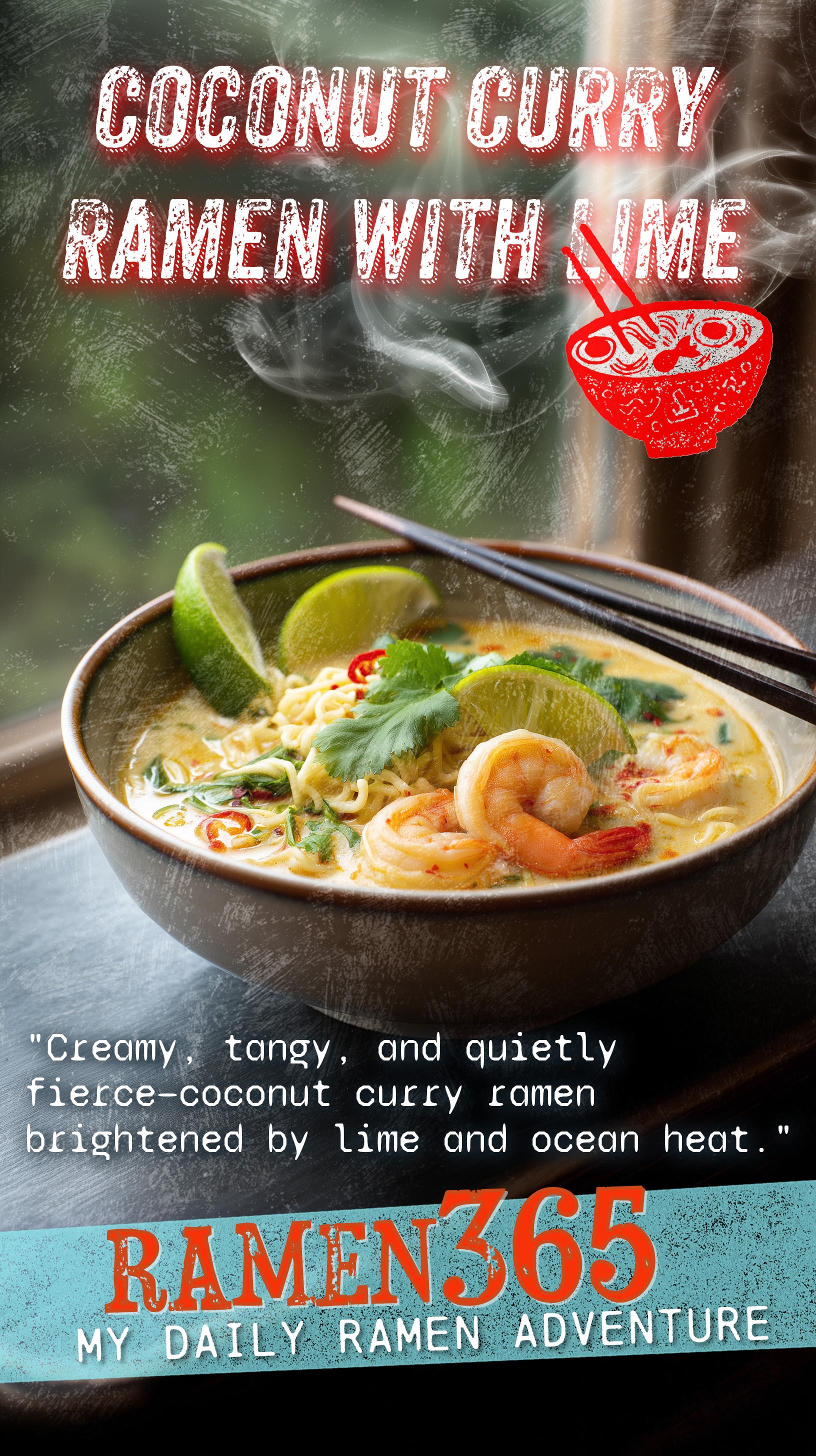 Coconut Curry Ramen with Lime