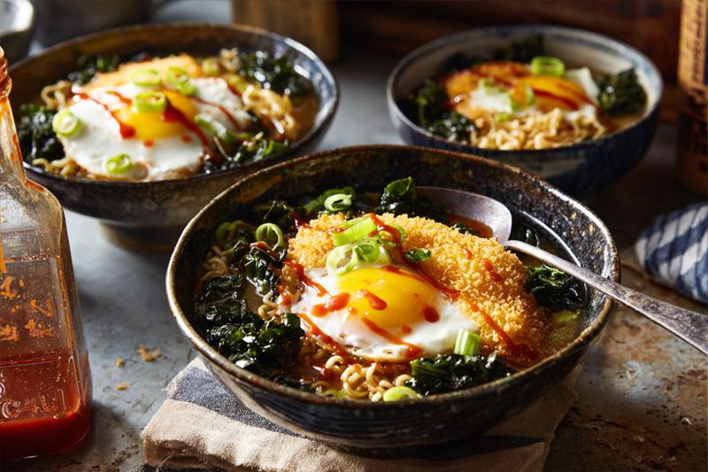 Cornmeal Crusted Egg Ramen
