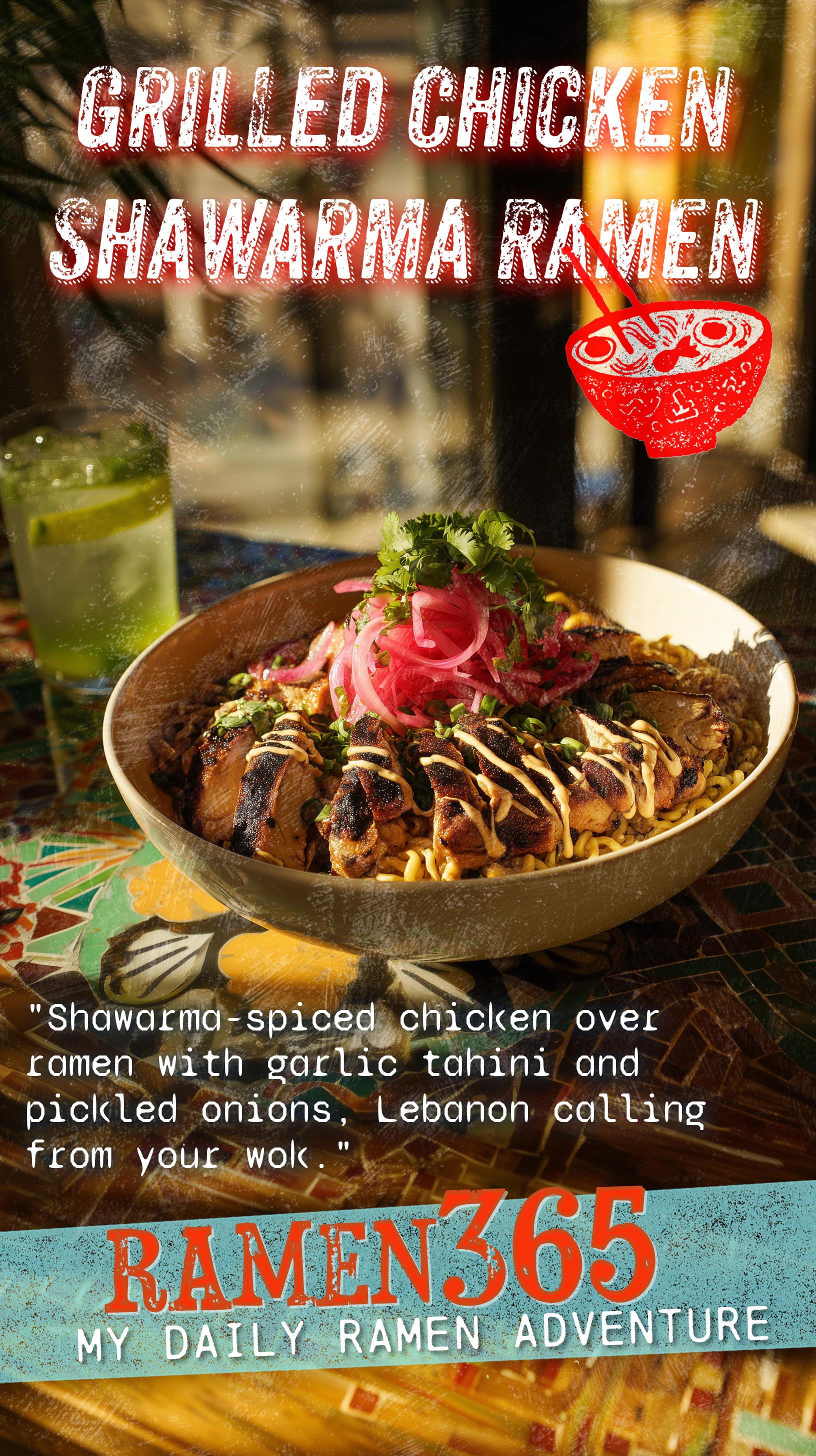 Grilled Chicken Shawarma Ramen