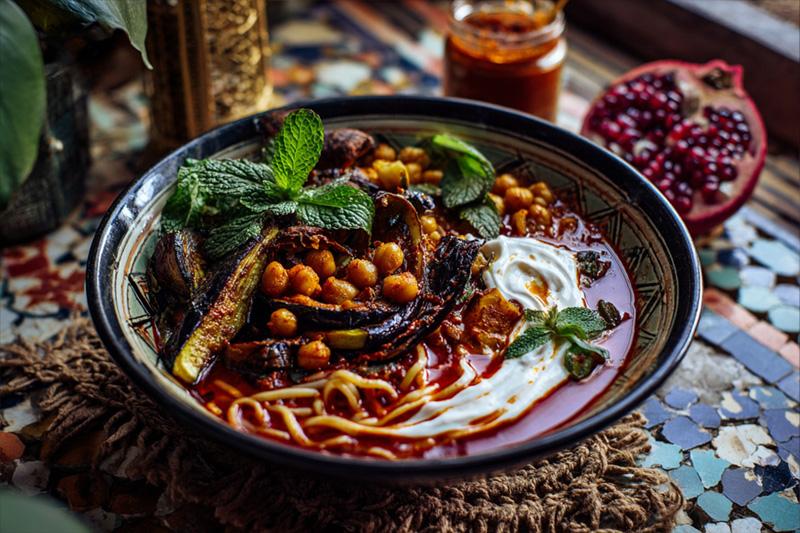 Harissa Roasted Veg Ramen