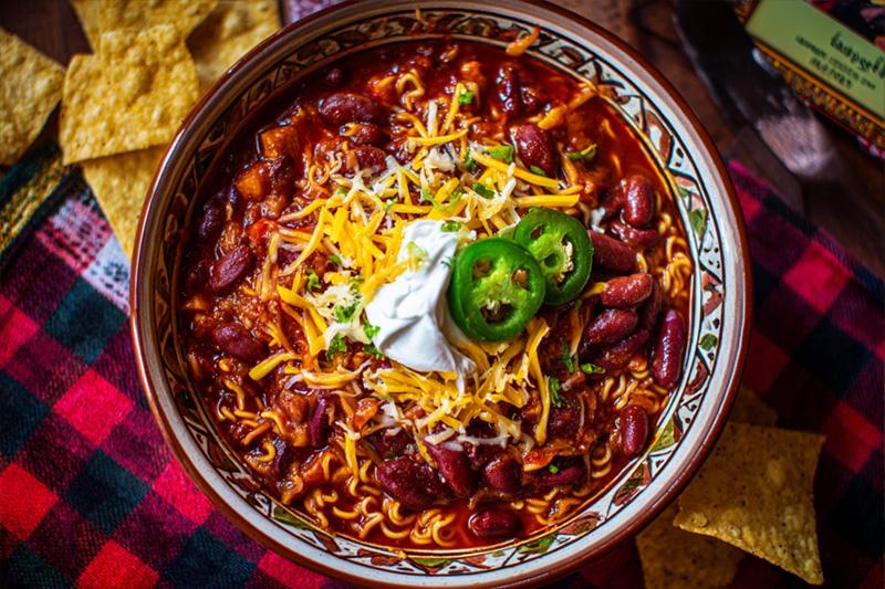 Kidney Bean Chili Ramen