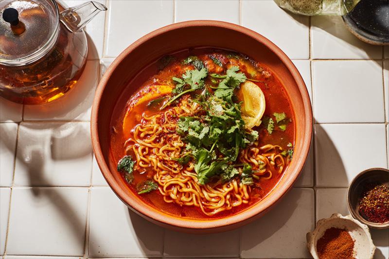 Lentil Harissa Ramen Bowl