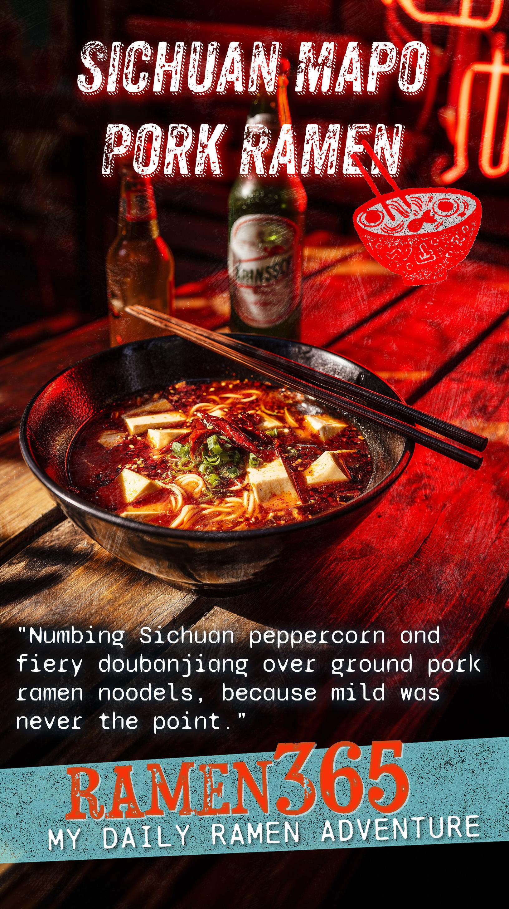 Sichuan Mapo Pork Ramen