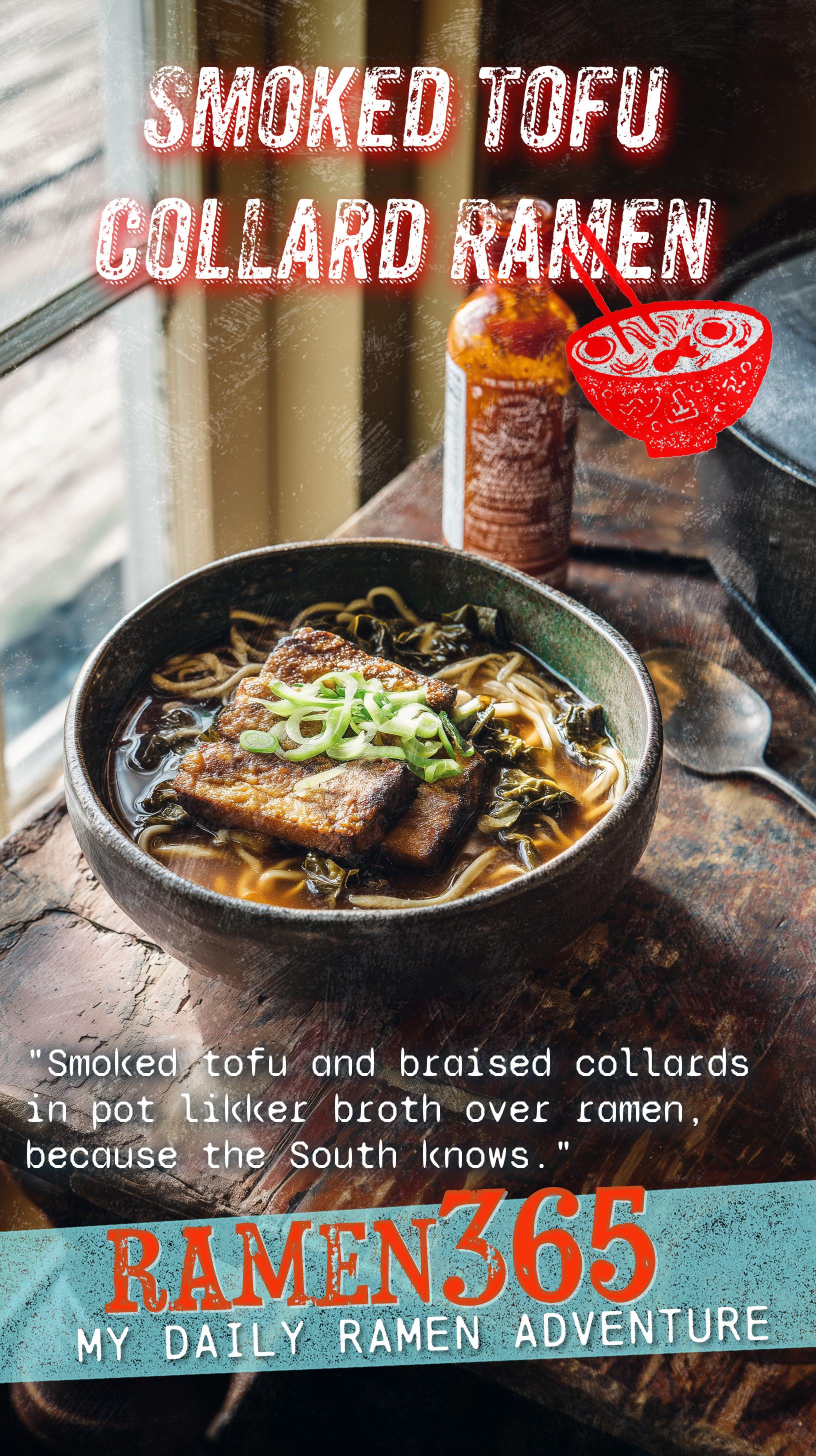 Smoked Tofu Collard Ramen