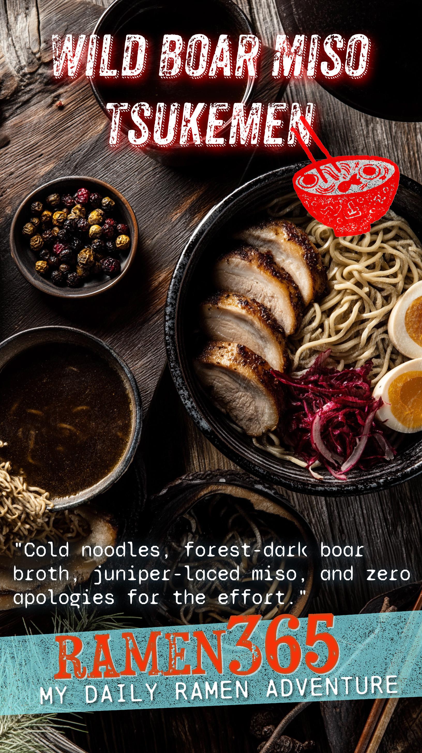 Wild Boar Miso Tsukemen
